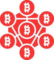 Blockchain Colorful Icon vector
