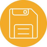 Save Colorful Icon vector