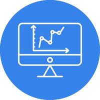 Graphical Representation Colorful Icon vector
