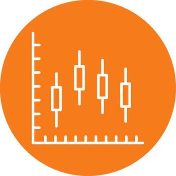 Graph Colorful Icon vector