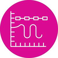 Multiple Trend Chart Colorful Icon vector