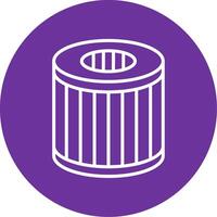 Oil Filter Colorful Icon vector