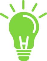 Light Bulb Colorful Icon vector