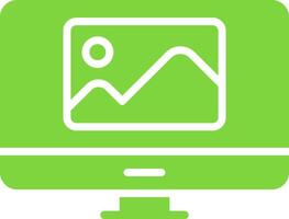 Monitor Colorful Icon vector
