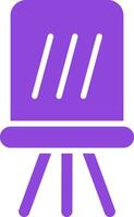 Easel Colorful Icon vector