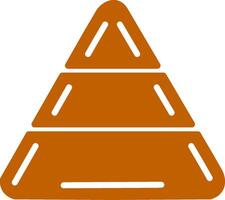 Pyramid Colorful Icon vector