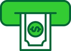 Cash Withdraw Colorful Icon vector