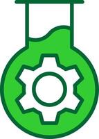Test Tube Colorful Icon vector