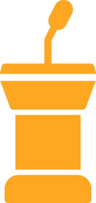 Podium Colorful Icon