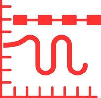 Multiple Trend Chart Colorful Icon vector