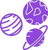 Planets Colorful Icon vector