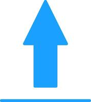 Up Sign Colorful Icon vector