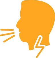 Difficult Breathing Colorful Icon vector
