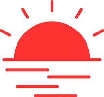 Sunrise Colorful Icon vector