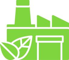Green Factory Colorful Icon vector