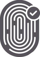 Biometric Identification Colorful Icon vector