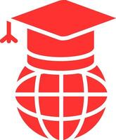 Worldwide Learning Colorful Icon vector