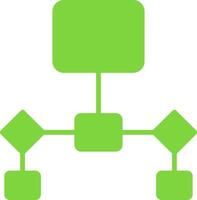 Flowchart Colorful Icon vector