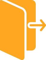 Logout Colorful Icon vector