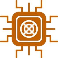 Gpu Mining Colorful Icon vector