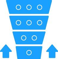 Funnel Chart Colorful Icon vector