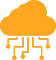 Cloud Computing Colorful Icon vector