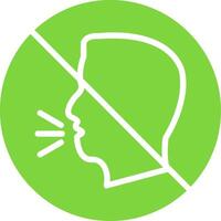 Inability To Speak Colorful Icon vector