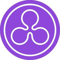 Ripple Colorful Icon vector