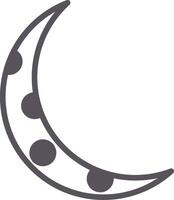 moon Colorful Icon vector