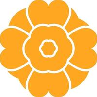 Mint Marigold Colorful Icon vector
