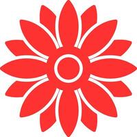 Sunflower Colorful Icon vector