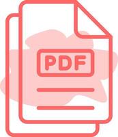 PDF Colorful Icon vector