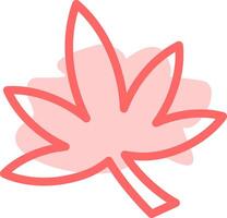 Weed Colorful Icon vector