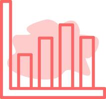 Bar Chart Colorful Icon vector