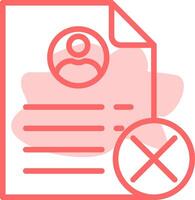 Denied Colorful Icon vector