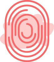 Fingerprint Colorful Icon vector