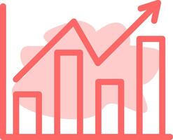 Bar Chart Colorful Icon vector