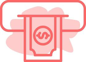 Cash Withdraw Colorful Icon vector