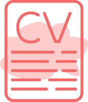 CV Colorful Icon vector