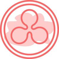 Ripple Colorful Icon vector