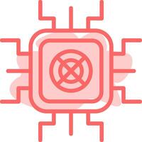 Gpu Mining Colorful Icon vector
