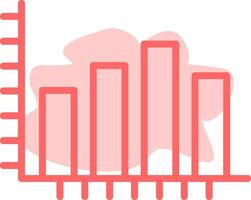Bar Chart Colorful Icon vector