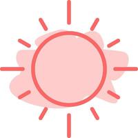 Sun Colorful Icon vector