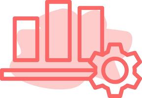 Bar Chart Colorful Icon vector