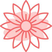 Aster Colorful Icon vector