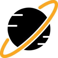 Saturn Colorful Icon vector