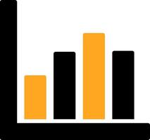 Bar Chart Colorful Icon vector