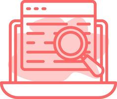 Search Data Colorful Icon vector