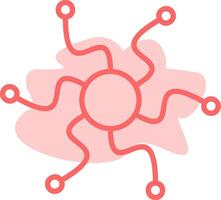 Mind Map Colorful Icon vector