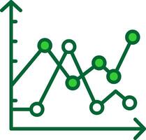 Bar Chart Colorful Icon vector